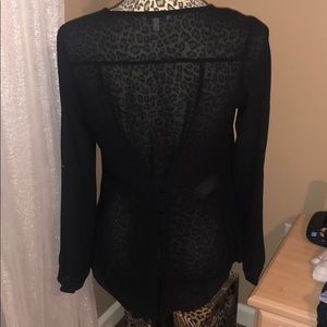 Naked Zebra Tops - Black button blouse Naked Zebra Tops - Black button blouse